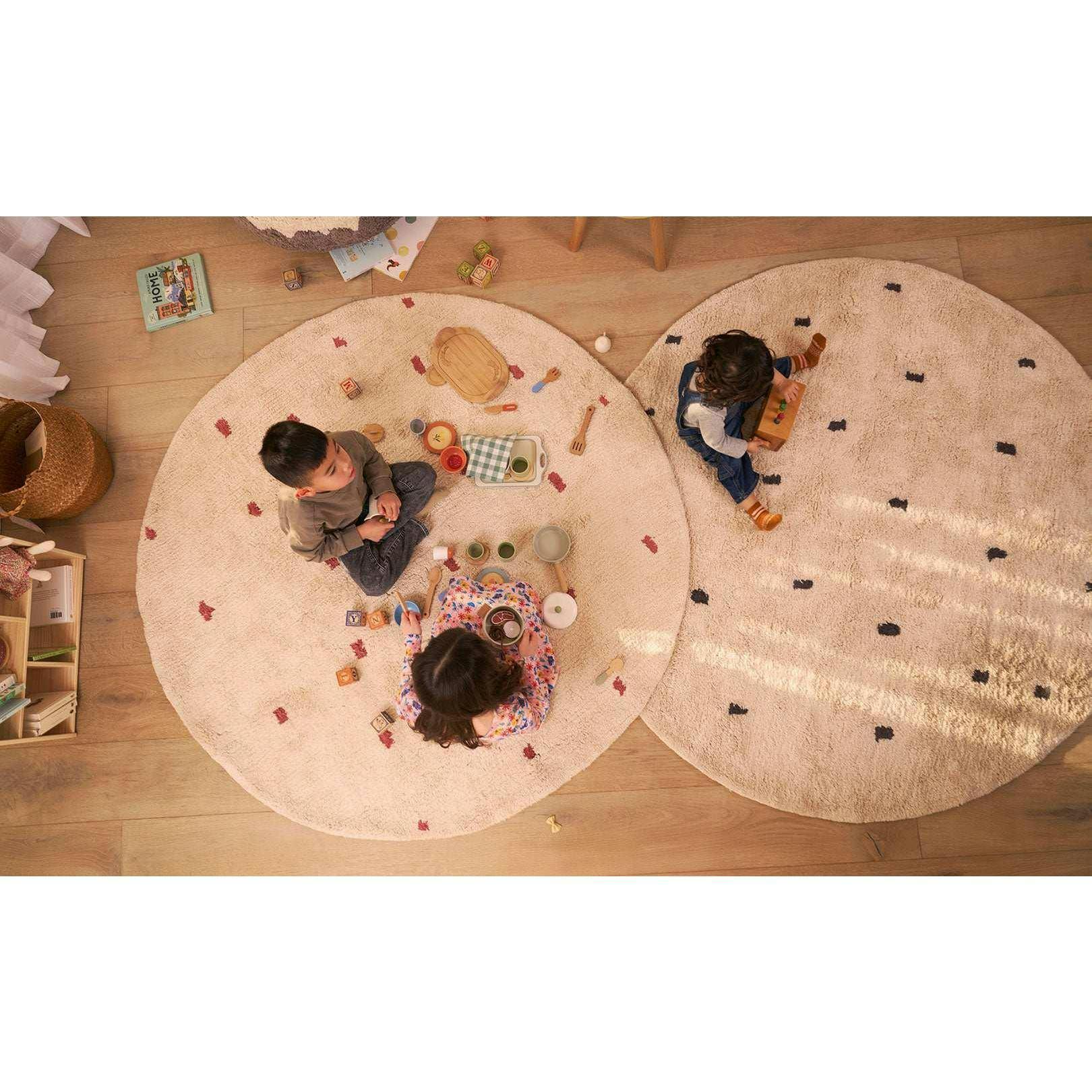 Dotted Washable Organic Cotton Rug