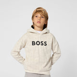 Ivory Light Textured Hoodie