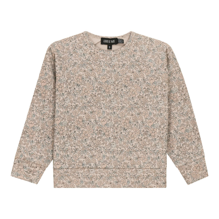 Printed Long Sleeve Floral Sweatshirt