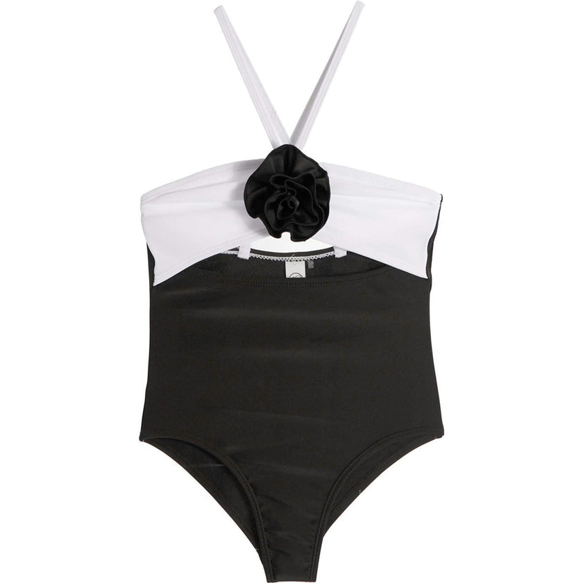Eliana Rosette Halter One Piece Swimsuit