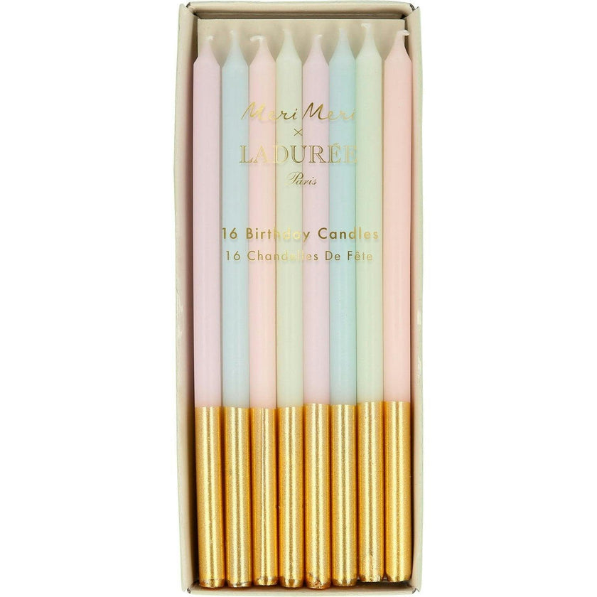 Meri Meri x Ladurée Paris Gold Dipped Candles