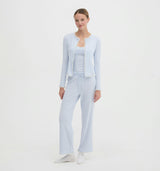 The Kaelie Pointelle Cardigan - Hill House Blue