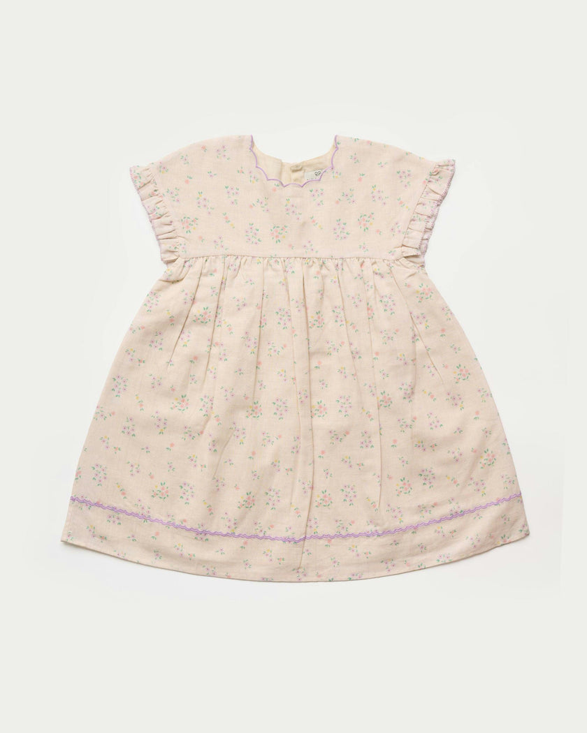 Lila Dress - Painted Bouquet print