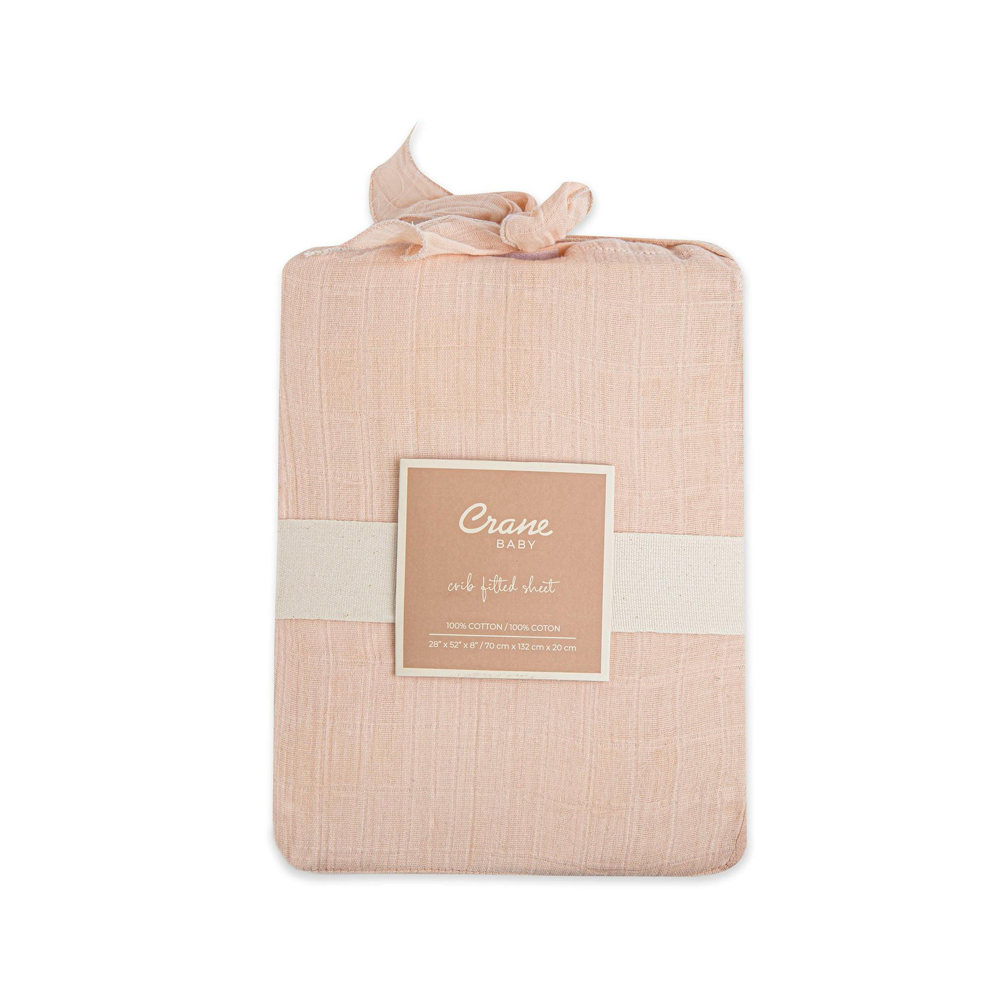 Kaleidoscope Desert Pink Cotton Fitted Crib Sheet