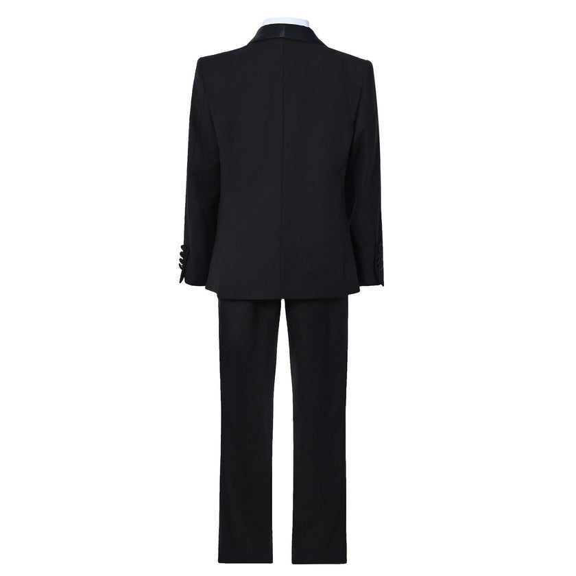 Black Moustache Shawl Lapel Tuxedo Set