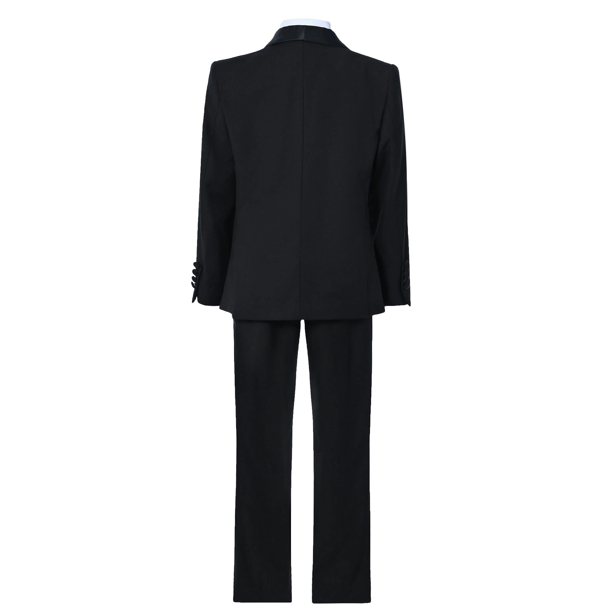Black Moustache Shawl Lapel Tuxedo Set