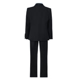 Black Moustache Shawl Lapel Tuxedo Set