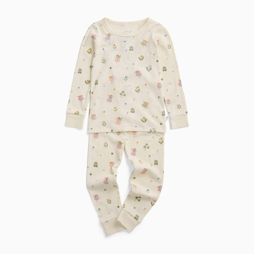 Fairy Garden Ribbed Pajama Set
