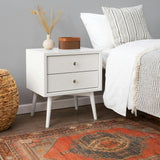 Palma Nightstand Assembled in Warm White