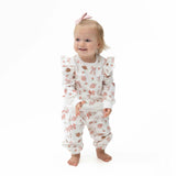Footballs and Bows - Ruffle Sweatshirt and Fashion Cargo Pants