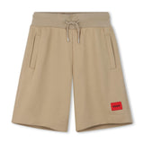 Boys Beige Logo Shorts