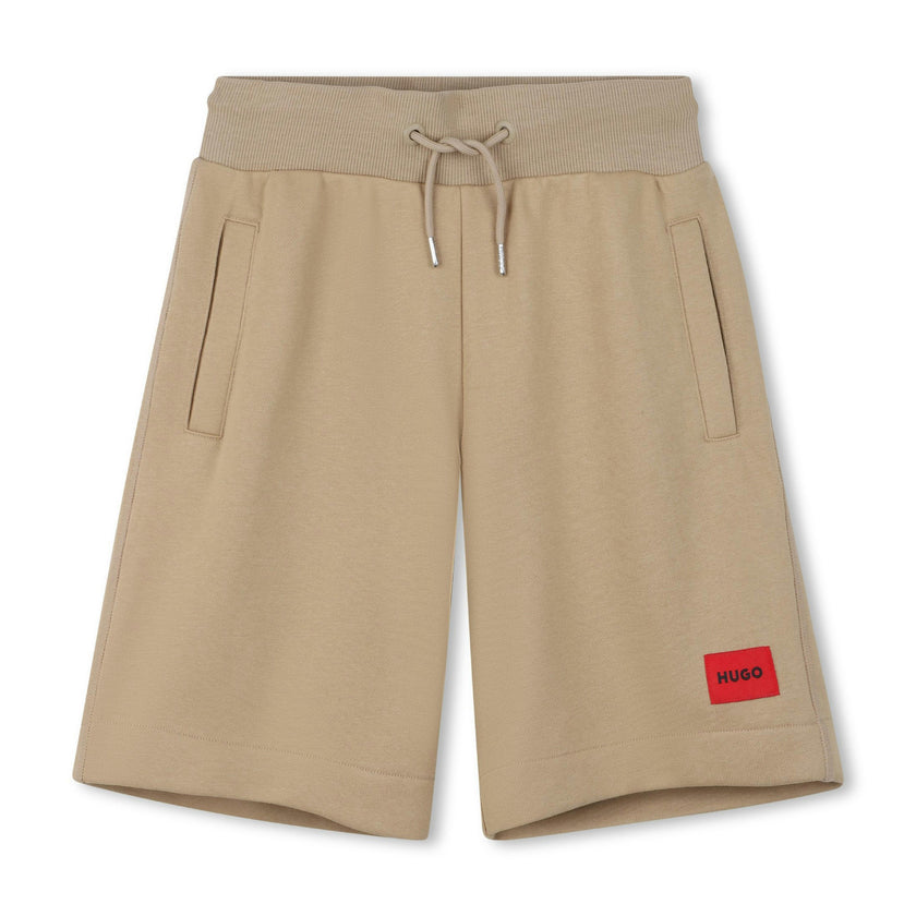 Boys Beige Logo Shorts