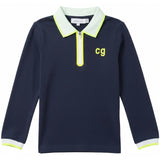 Contrast Trim Polo Top