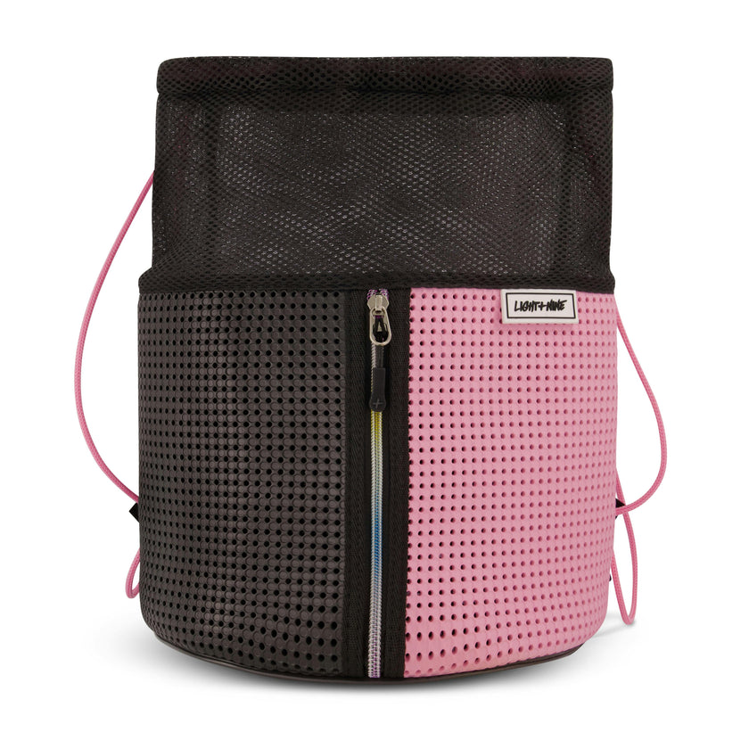 Sophy Drawstring Backpack Rainbow Pink