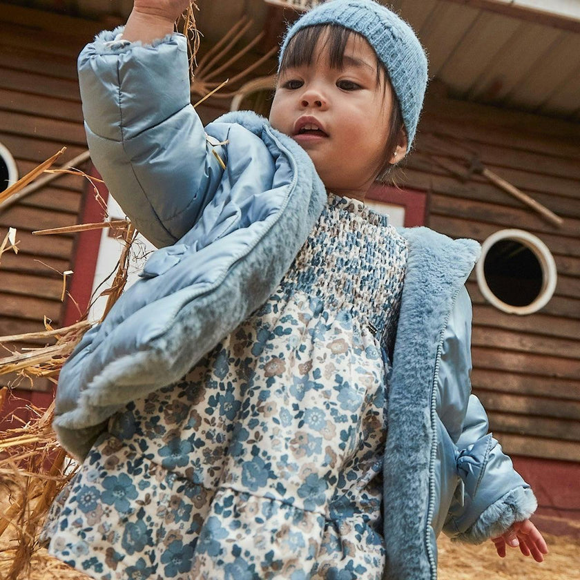 Baby Ruffled Velvet Dress