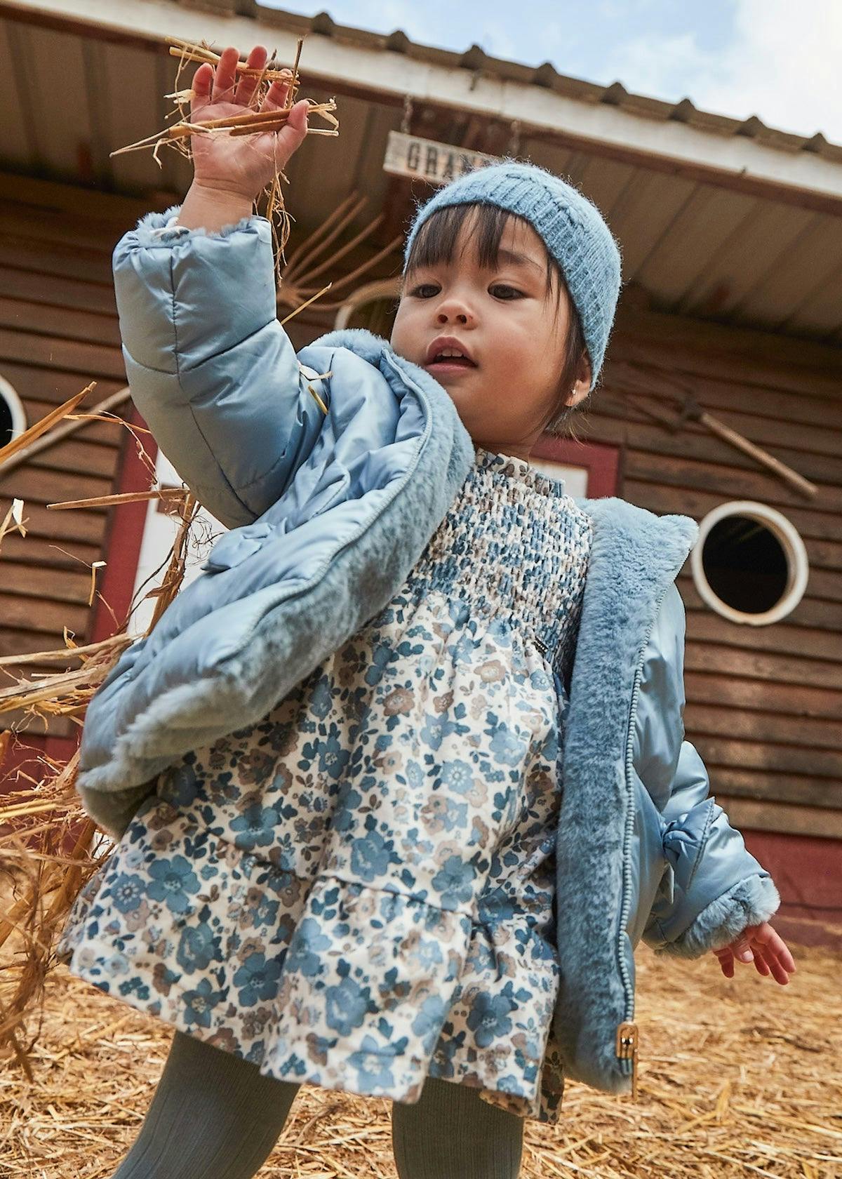Baby Ruffled Velvet Dress