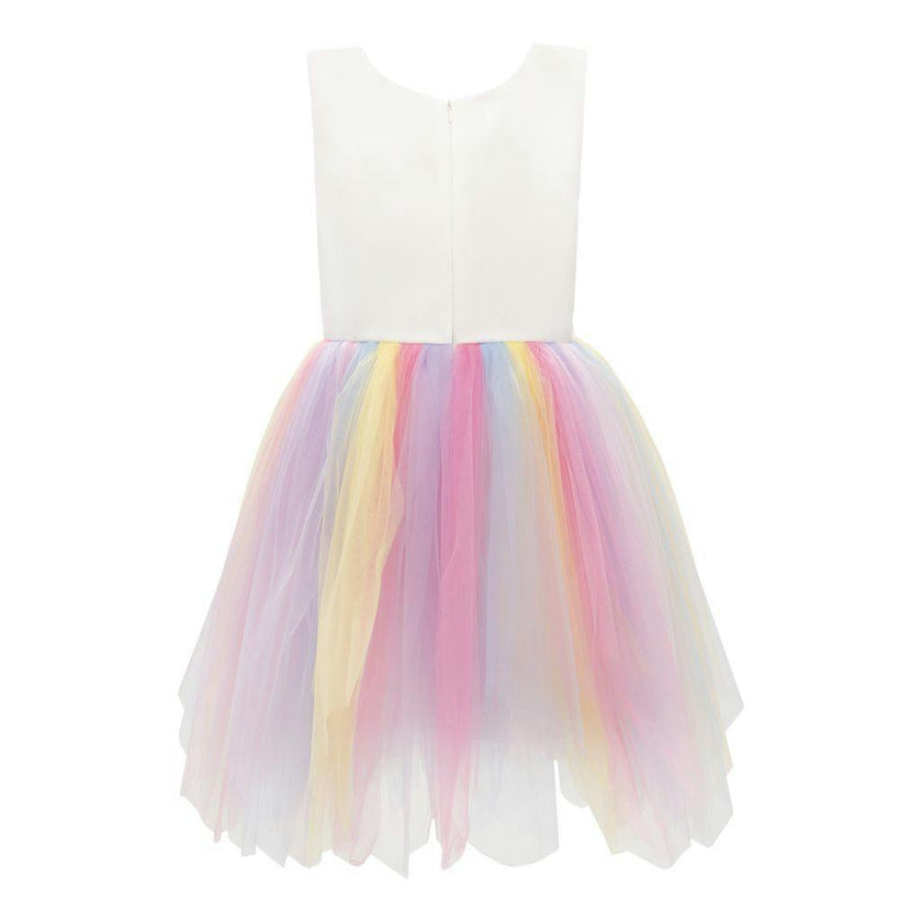 White Unicorn Rainbow Dress