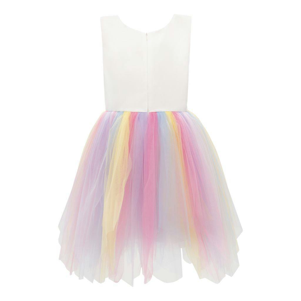 rainbow store white dresses White Unicorn Rainbow Dress – Maisonette