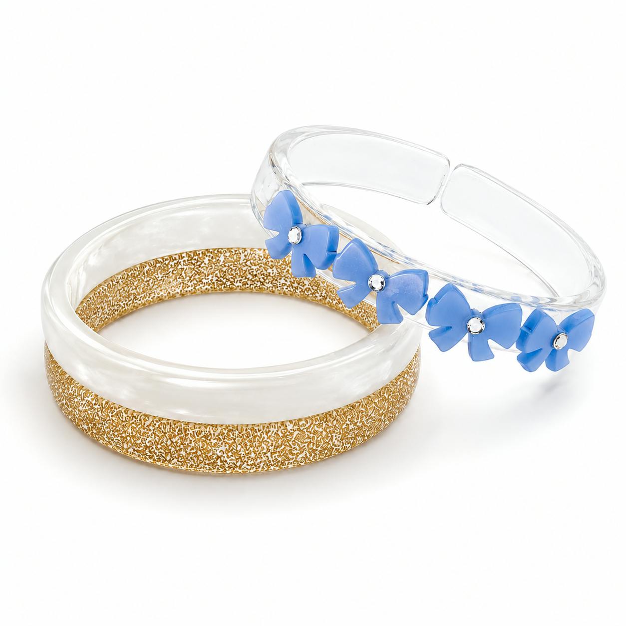 Bows Blue Bangles