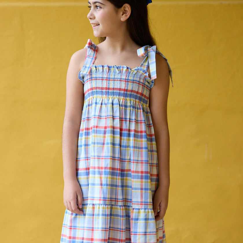 Lily Dress Multico Madras Check