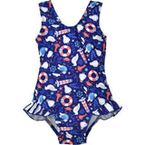 UPF 50+ Delaney Hip Ruffle Swimsuit