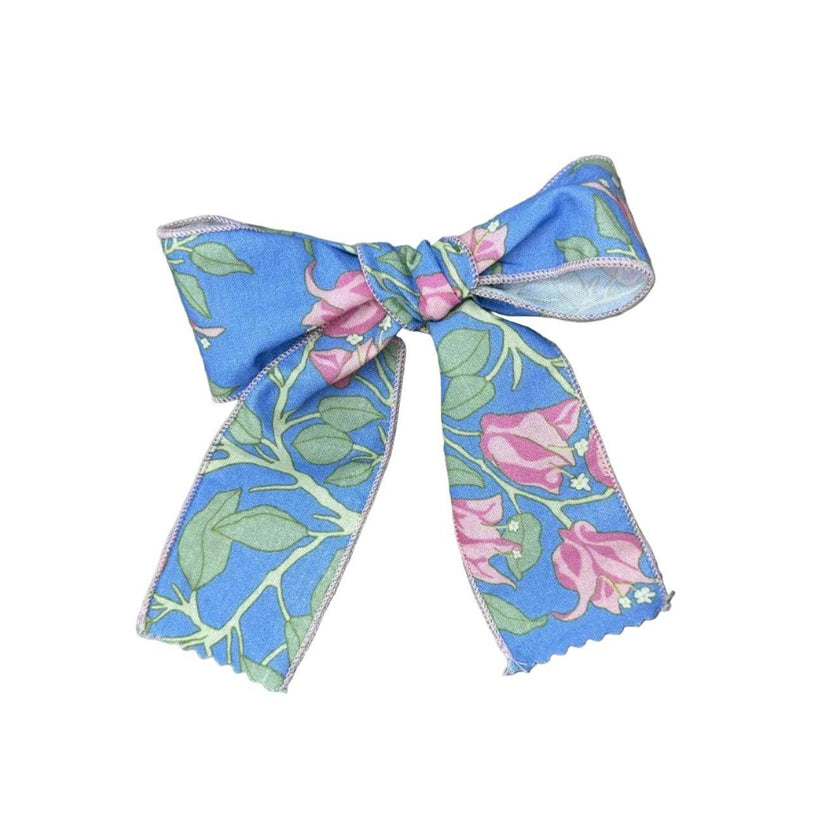 Bow in Blue with Pink Bougainvillea