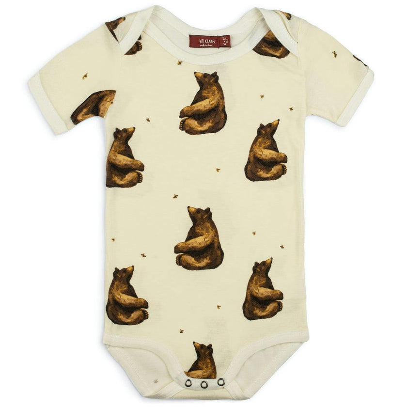 Honey Bamboo Short Sleeve One Piece
