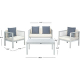 Alda Eucalyptus 4-Piece Outdoor Set