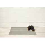Skinny Stripe Shag Floor Mat, Neutral