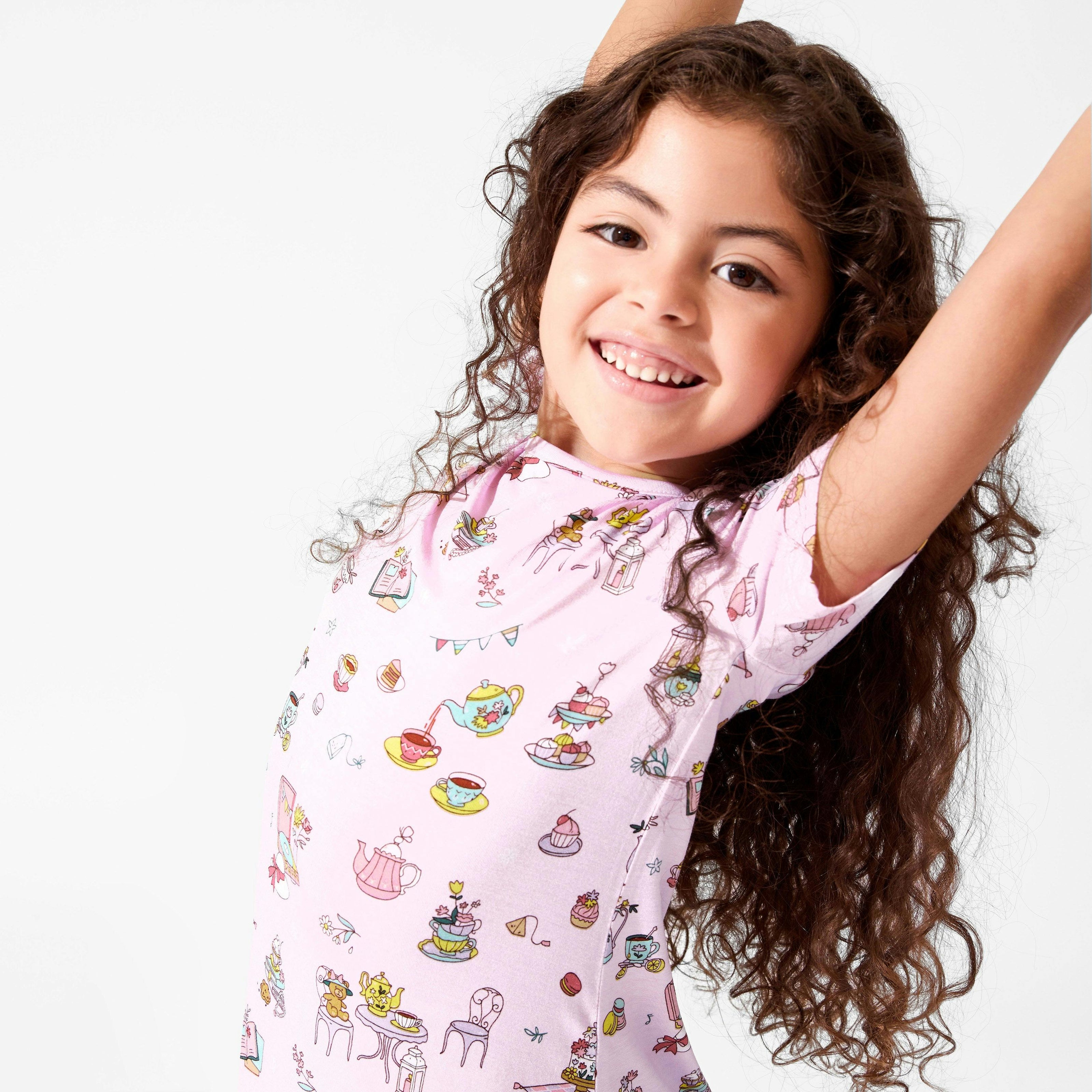 Tea Party Girls' Short Sleeve Dress