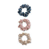 Pearl Accent Scrunchie Set