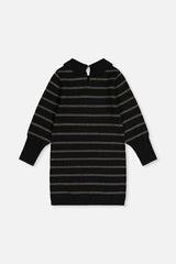 Knitted Dress Black And Gold
