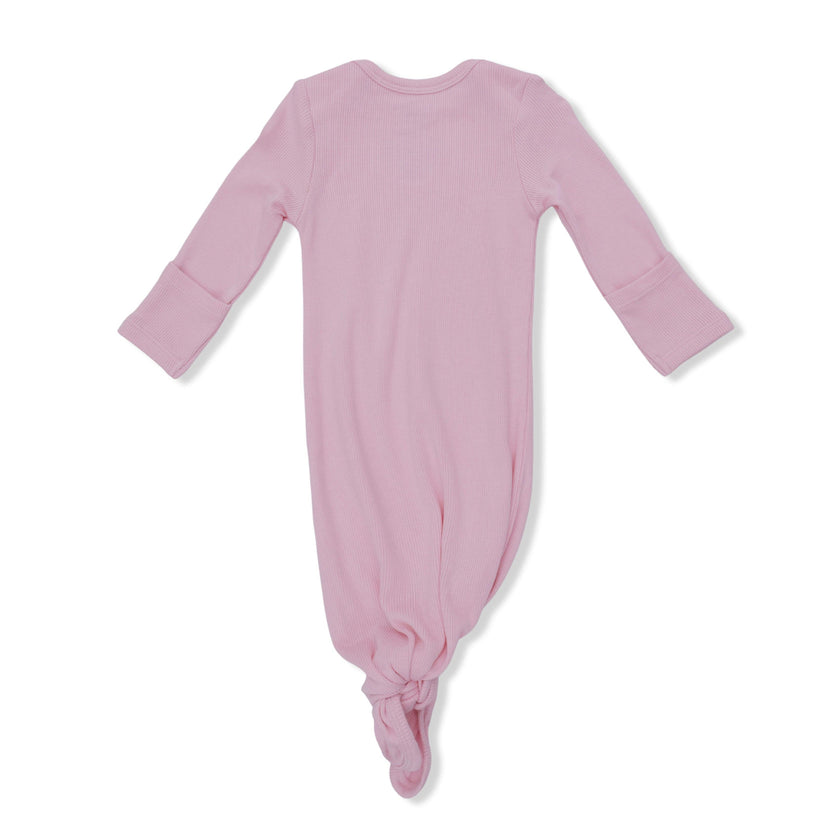 Solid Lilas - Knotted Gown and Knotted Hat