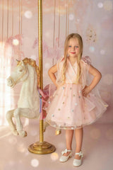 Twinkle Star Blush Pink Tulle Dress