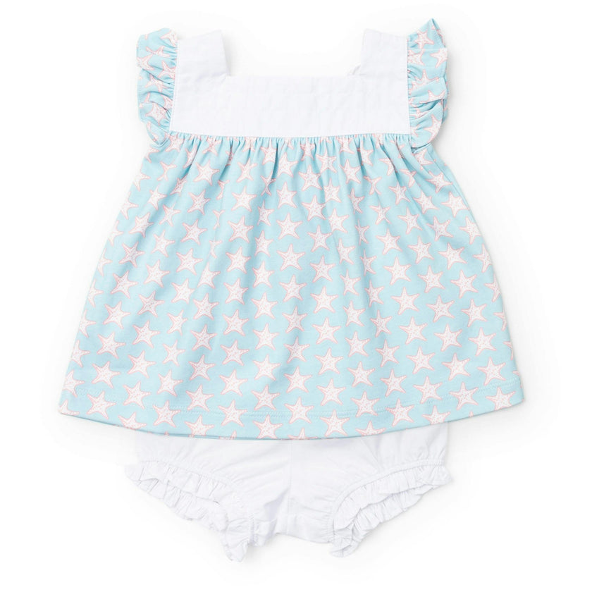 Annie Girls' Bloomer Set - Seaside Starfish