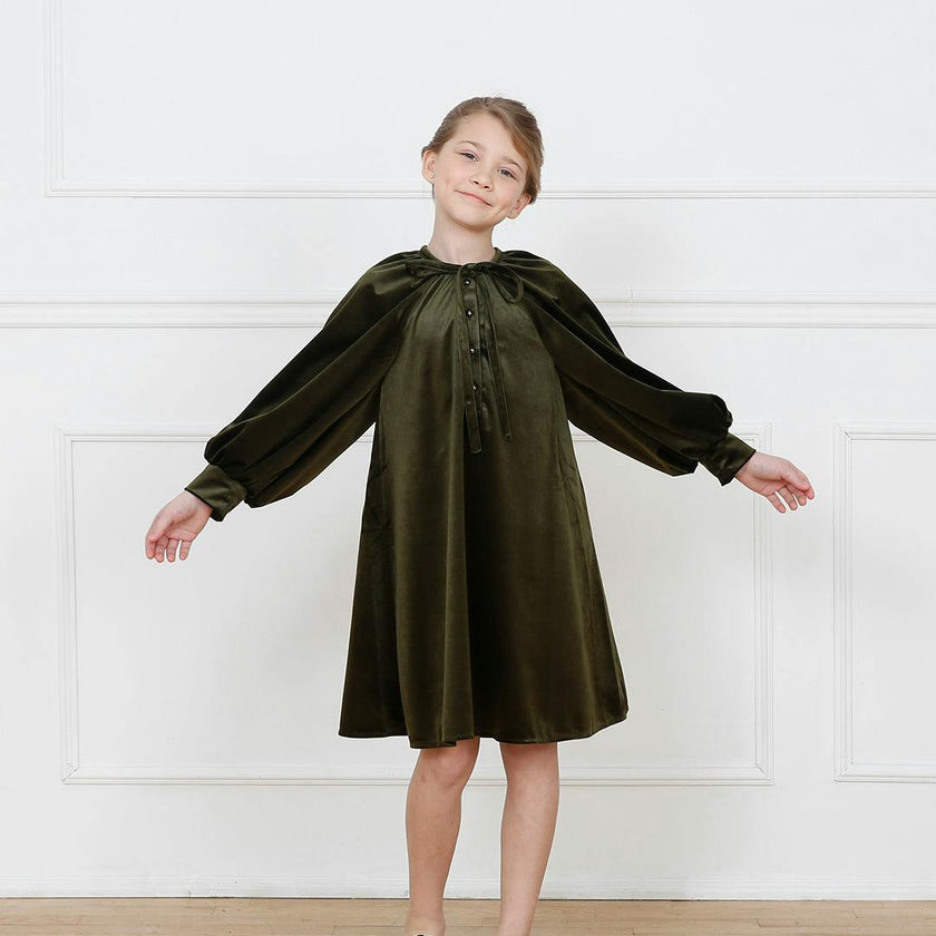 Florence dress (olive green)