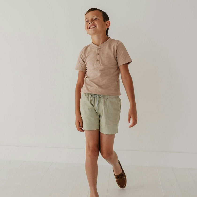 Boy's Twill Beach Shorts Desert Sage