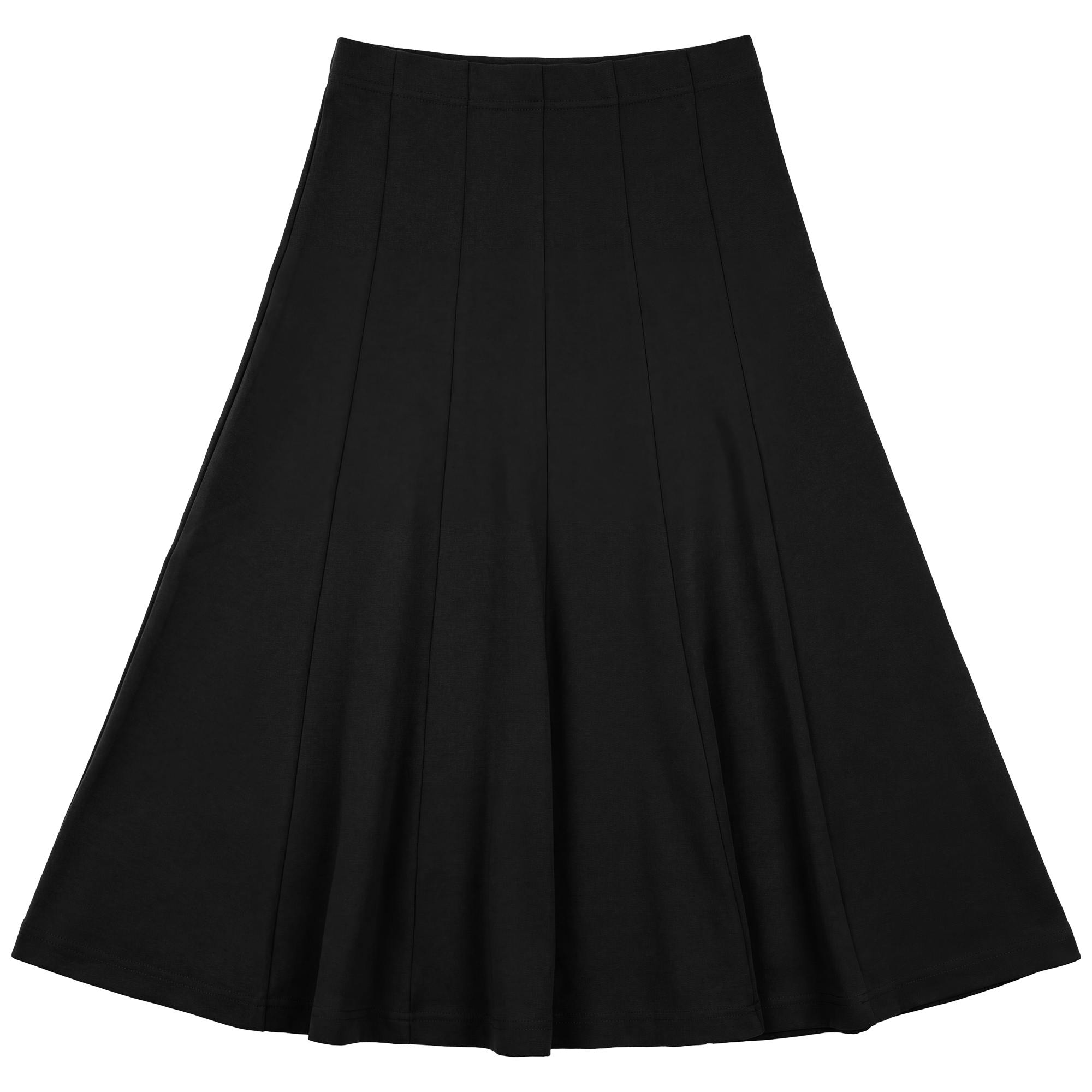 Midi Length Panelled Skirt
