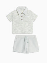 Organic Boys Muslin Shirt and Short Set