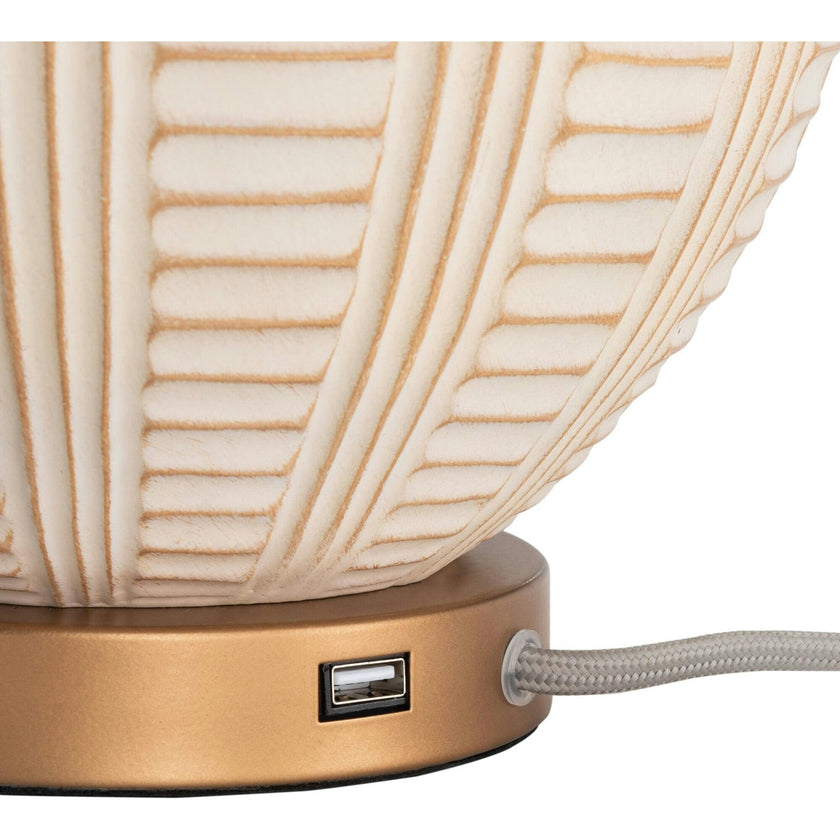 Marrla Table Lamp with USB Port