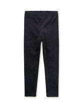 Velour Leggings, Jet Black