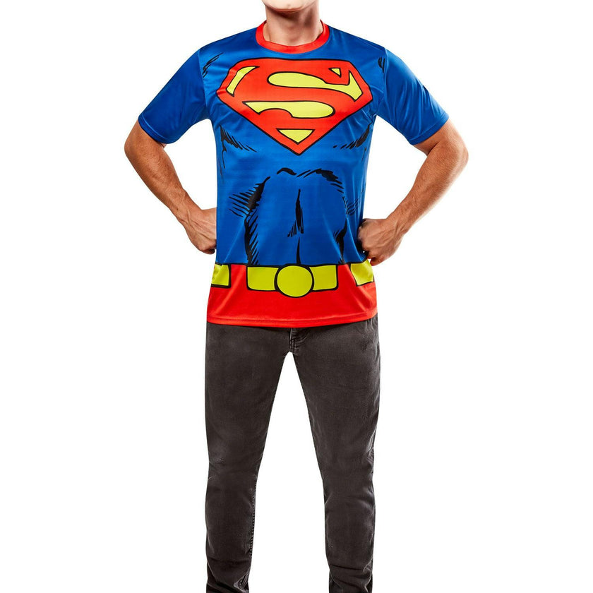 Men's DC Comics Ben Cooper Superman T-Shirt and Half Mask