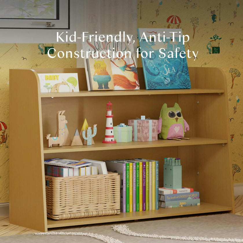 Melo Montessori-Inspired Bookcase in Honey
