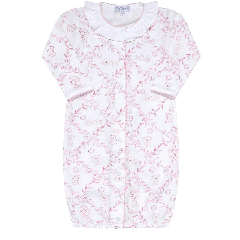 Pink Bears Trellace Baby Converter Gown