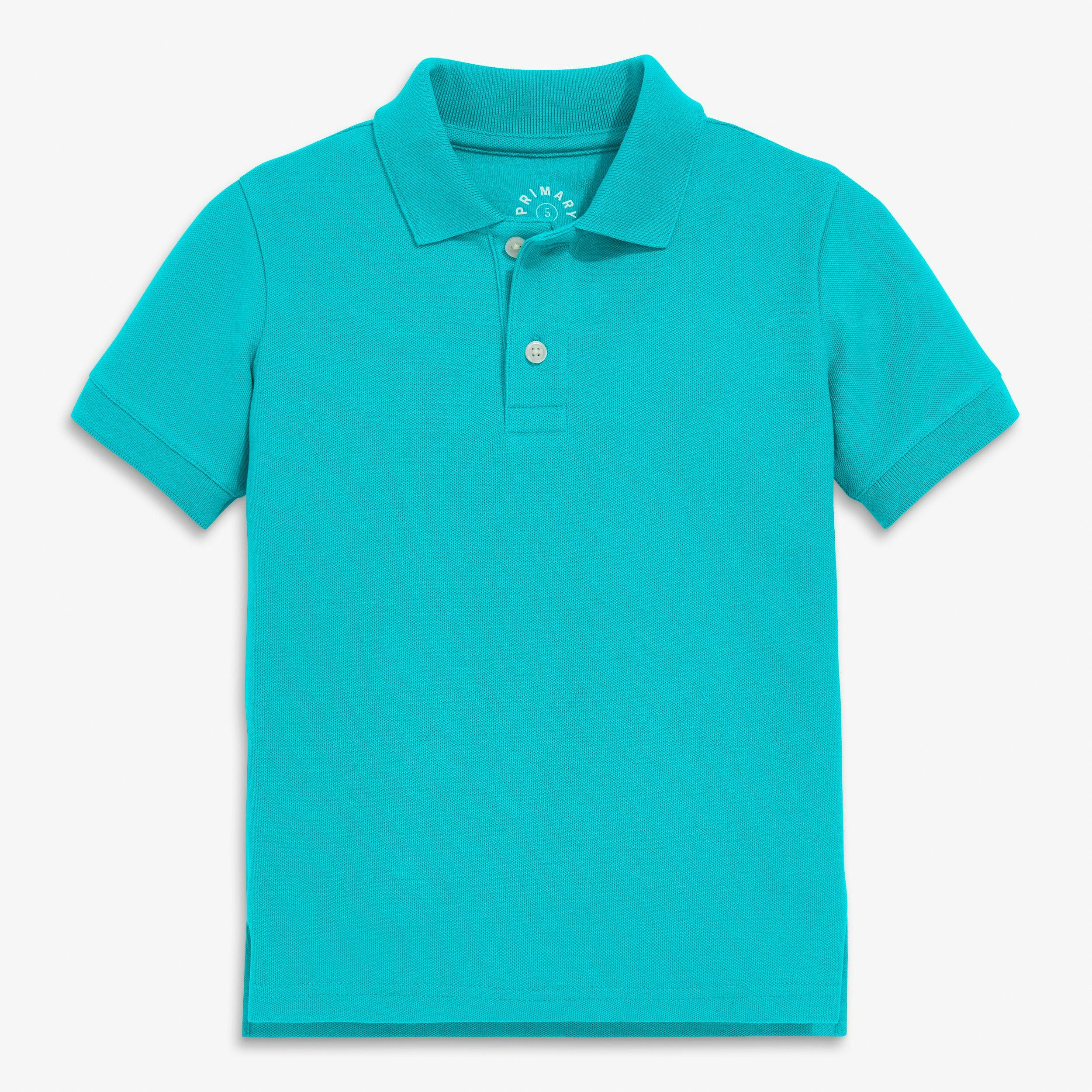 Kids short sleeve pique polo