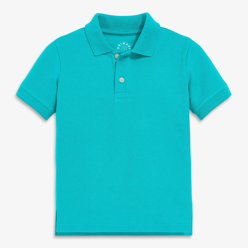 Kids short sleeve pique polo