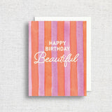 Happy Birthday Beautiful Greeting Card