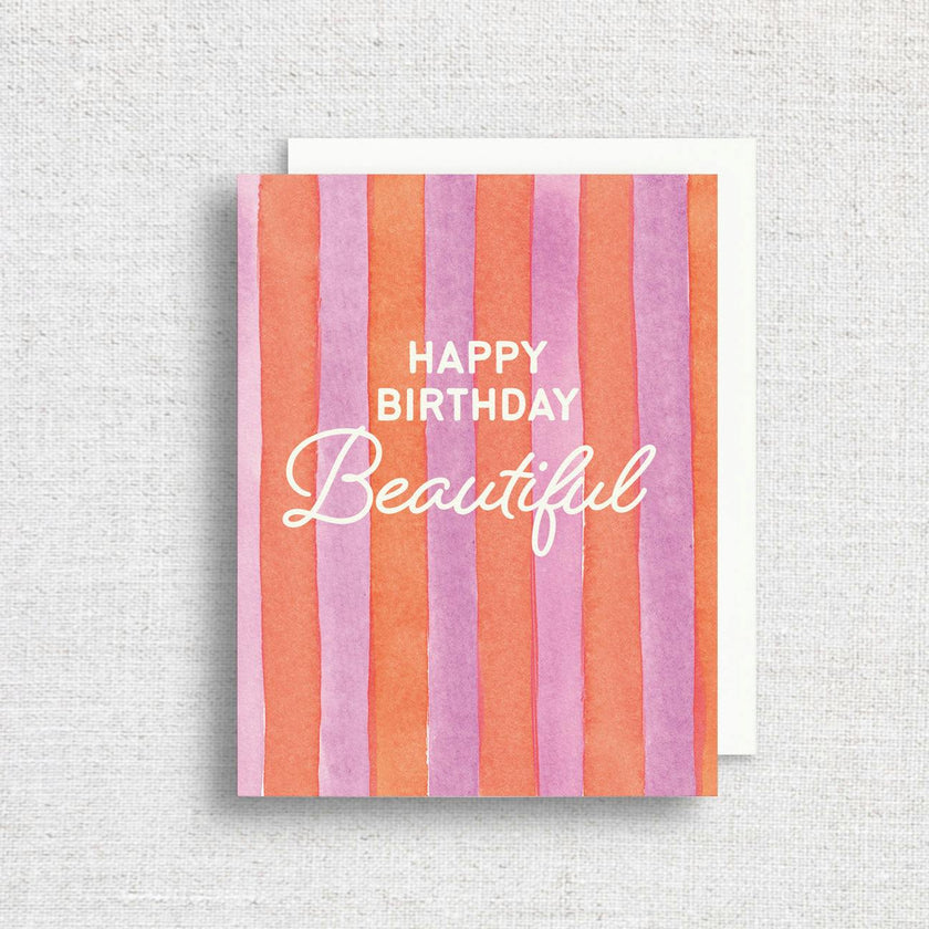 Happy Birthday Beautiful Greeting Card