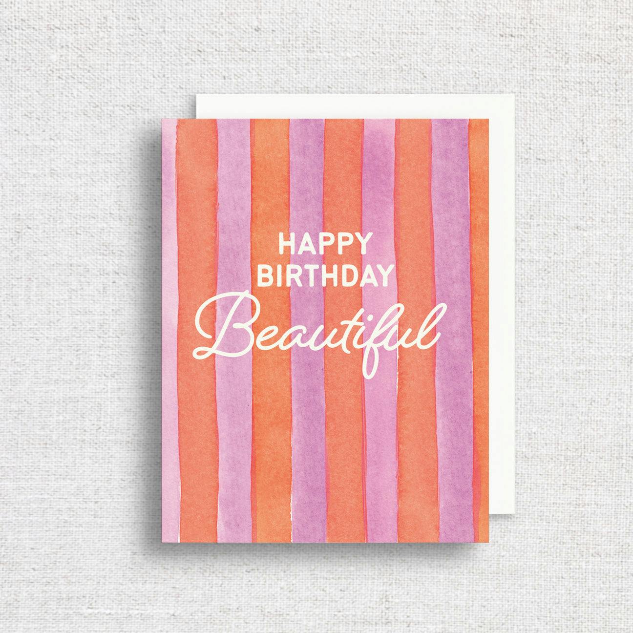 Happy Birthday Beautiful Greeting Card
