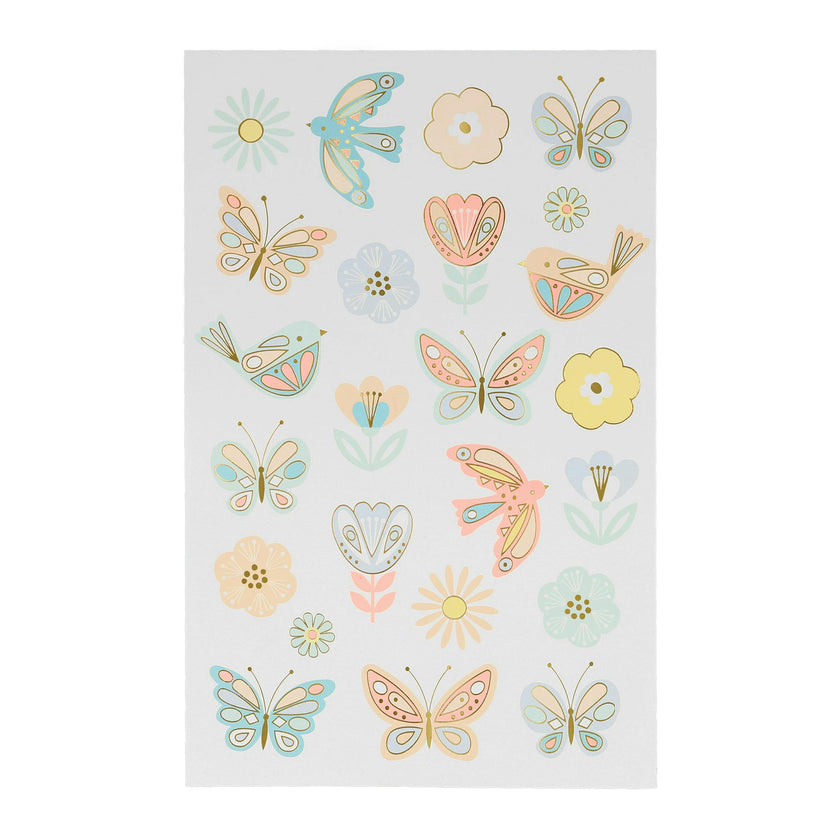 Birds & Butterflies Tattoo Sheets